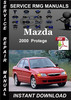 Thumbnail 2000 Mazda Protege Service Repair Manual Download