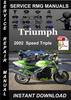 Thumbnail 2002 Triumph Speed Triple Service Repair Manual Download
