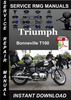 Thumbnail Triumph Bonneville T100 Service Repair Manual Download