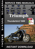 Thumbnail Triumph Thunderbird 1600 Service Repair Manual Download