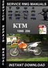 Thumbnail 1999 KTM 200 Service Repair Manual Download