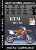 Thumbnail 2001 KTM 125 Service Repair Manual Download