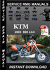 Thumbnail 2003 KTM 660 LC4 Service Repair Manual Download