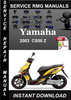 Thumbnail 2003 Yamaha CS50 Z Service Repair Manual Download