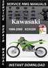 Thumbnail 1998 1999 2000 Kawasaki KDX200 Service Repair Manual Downloa