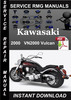 Thumbnail 2000 Kawasaki VN2000 Vulcan Service Repair Manual Download