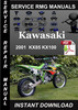 Thumbnail 2001 Kawasaki KX85 KX100 Service Repair Manual Download