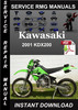 Thumbnail 2001 Kawasaki KDX200 Service Repair Manual Download