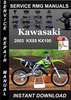 Thumbnail 2003 Kawasaki KX85 KX100 Service Repair Manual Download