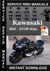 Thumbnail 2003 Kawasaki ZX12R Ninja Service Repair Manual Download