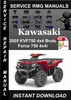 Thumbnail 2005 Kawasaki KVF750 4x4 Brute Force 750 4x4i Service Repair