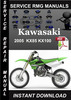 Thumbnail 2005 Kawasaki KX85 KX100 Service Repair Manual Download