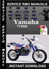 Thumbnail Yamaha TT350S Service Repair Manual Download