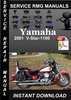 Thumbnail 2001 Yamaha V-Star-1100 Service Repair Manual Download
