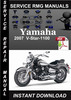 Thumbnail 2007 Yamaha V-Star-1100 Service Repair Manual Download