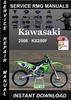 Thumbnail 2006 Kawasaki KX250F Service Repair Manual Download