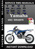 Thumbnail 2003 Yamaha WR450FR Service Repair Manual Download