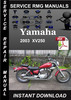 Thumbnail 2003 Yamaha XV250 Service Repair Manual Download