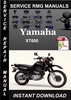 Thumbnail Yamaha XT600 Service Repair Manual Download