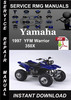 Thumbnail 1997 Yamaha YFM Warrior 350X Service Repair Manual Download