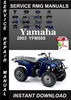 Thumbnail 2003 Yamaha YFM50S Service Repair Manual Download