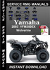 Thumbnail 2003 Yamaha YFM350EX Wolverine Service Repair Manual Downloa