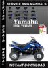 Thumbnail 2004 Yamaha YFM50S Service Repair Manual Download