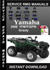 Thumbnail 2008 Yamaha YFM7FGPW Grizzly Service Repair Manual Download
