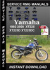 Thumbnail 1992-2000 Yamaha XT225 XT225D XT225DC Service Repair Manual 