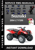 Thumbnail 2004 Suzuki LT F250 Service Repair Manual Download