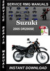 Thumbnail 2005 Suzuki DR200SE Service Repair Manual Download Thumbnail 2005 Suzuki DR200SE Service Repair Manual Download
