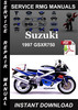 Thumbnail 1997 Suzuki GSXR750 Service Repair Manual Download Thumbnail 1997 Suzuki GSXR750 Service Repair Manual Download