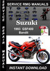 Thumbnail 1993 Suzuki GSF400 Bandit Service Repair Manual Download
