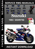Thumbnail 1993 Suzuki GSXR750 Service Repair Manual Download