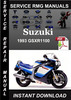 Thumbnail 1993 Suzuki GSXR1100 Service Repair Manual Download