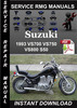 Thumbnail 1993 Suzuki VS700 VS750 VS800 S50 Service Repair Manual Down
