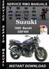 Thumbnail 1995 Suzuki GSF400 Bandit Service Repair Manual Download
