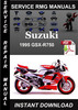 Thumbnail 1995 Suzuki GSX-R750 Service Repair Manual Download