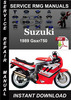 Thumbnail 1989 Suzuki Gsxr750 Service Repair Manual Download