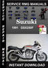 Thumbnail 1991 Suzuki GSX250F Service Repair Manual Download