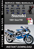 Thumbnail 1991 Suzuki Gsxr750 Service Repair Manual Download