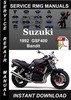 Thumbnail 1992 Suzuki Bandit GSF400 Service Repair Manual Download