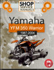 Thumbnail Yamaha ATV YFM 350 Warrior 1987-2004 Service Repair Manual  