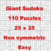 Thumbnail 110 Giant Sukoku Puzzles 25 x 25 Non Symmetric Easy Thumbnail 110 Giant Sukoku Puzzles 25 x 25 Non Symmetric Easy
