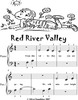 Thumbnail Red River Valley Beginner Piano Sheet Music