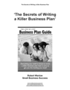 Thumbnail Secrets of Writing a Killer Business Plan