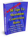 Thumbnail 30 TIPS TO MAXIMUM CONVERSION RATES Thumbnail 30 TIPS TO MAXIMUM CONVERSION RATES
