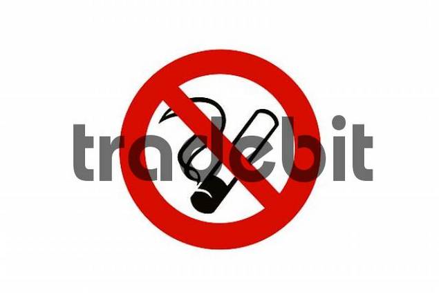 Symbol for non-smoking area on white background - Download Abstract