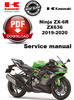 Thumbnail Kawasaki Ninja ZX6R 2019-2020 ZX636 Service Manual Workshop 