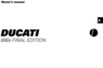 Thumbnail Ducati 998s final edition COMPLETE OFFICIAL OWNER, OWNERS, USER MANUAL 
